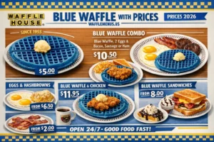 Waffle House Blue waffle Menu Price, Calories and Allergens Guide 2026