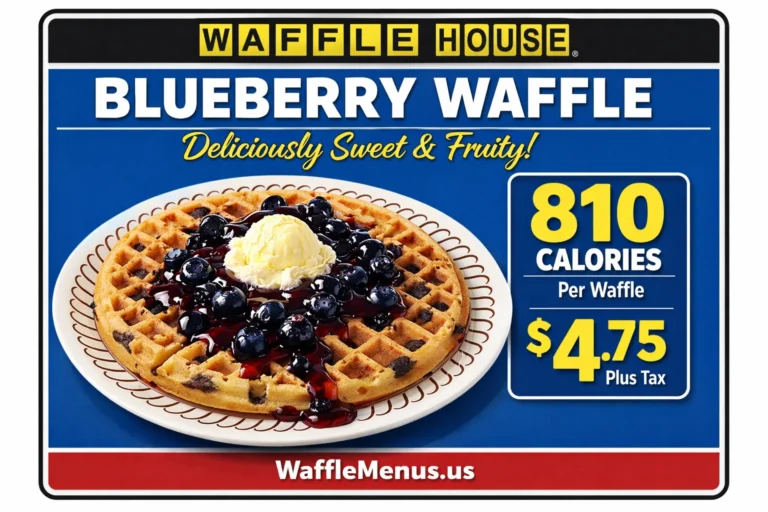 Waffle House Blueberry Calories and Price