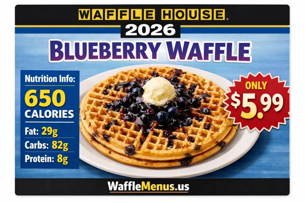Waffle House Blueberry Calories and Price