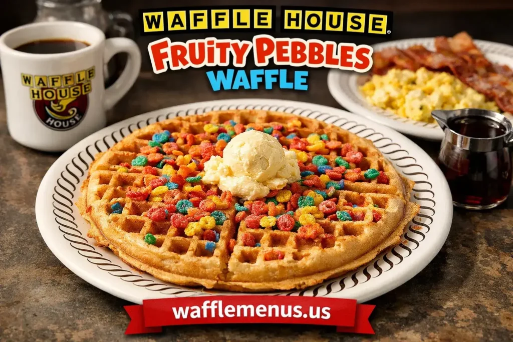 Waffle House Fruity Pebbles Waffle 