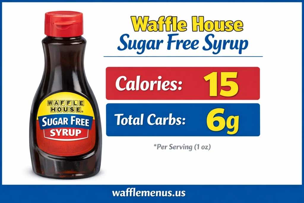 Waffle House Sugar Free Syrup Carbs and Calories