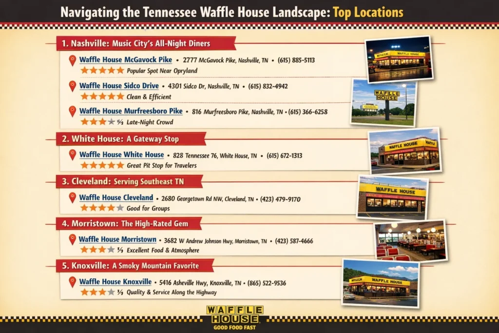 Waffle House in Tennessee Usa