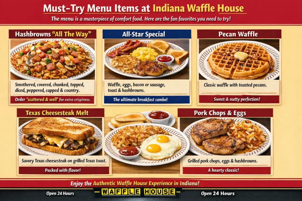 Waffle Houses In Indiana Visit Locations For a Cozy Meal 24/7