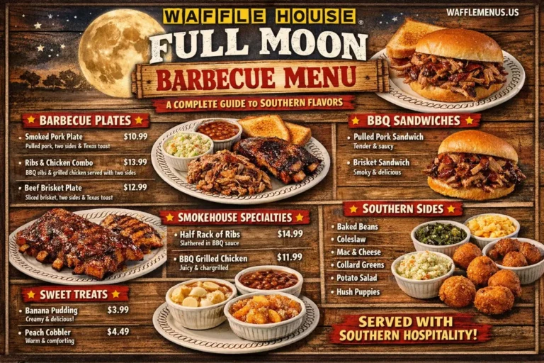Full Moon Barbecue Menu