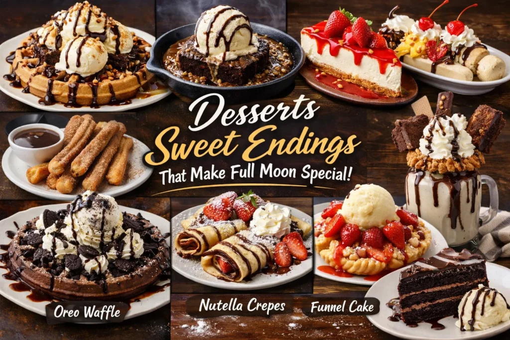 Full Moon Barbecue Menu usa