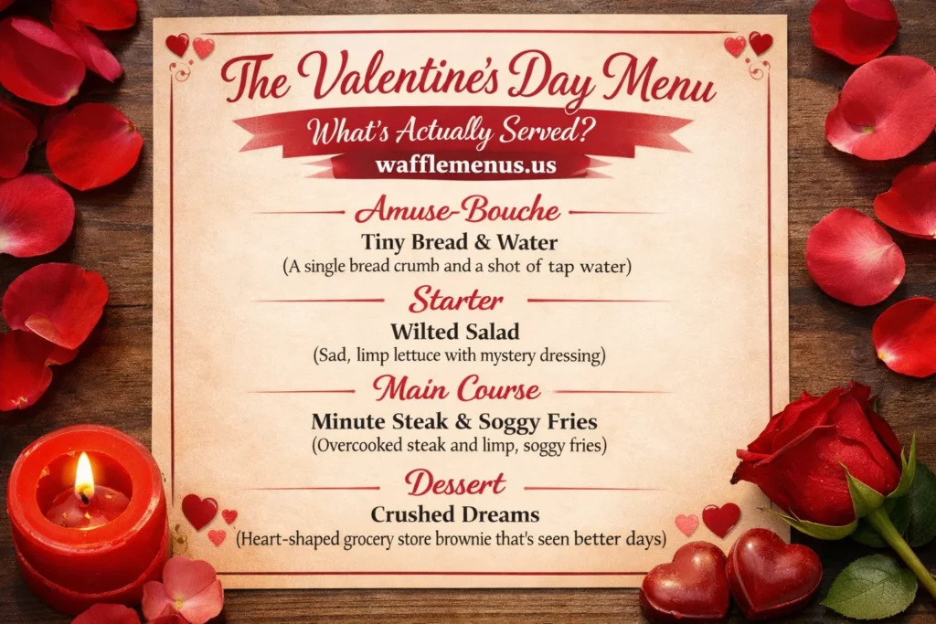 Waffle House Valentine's Day Menu