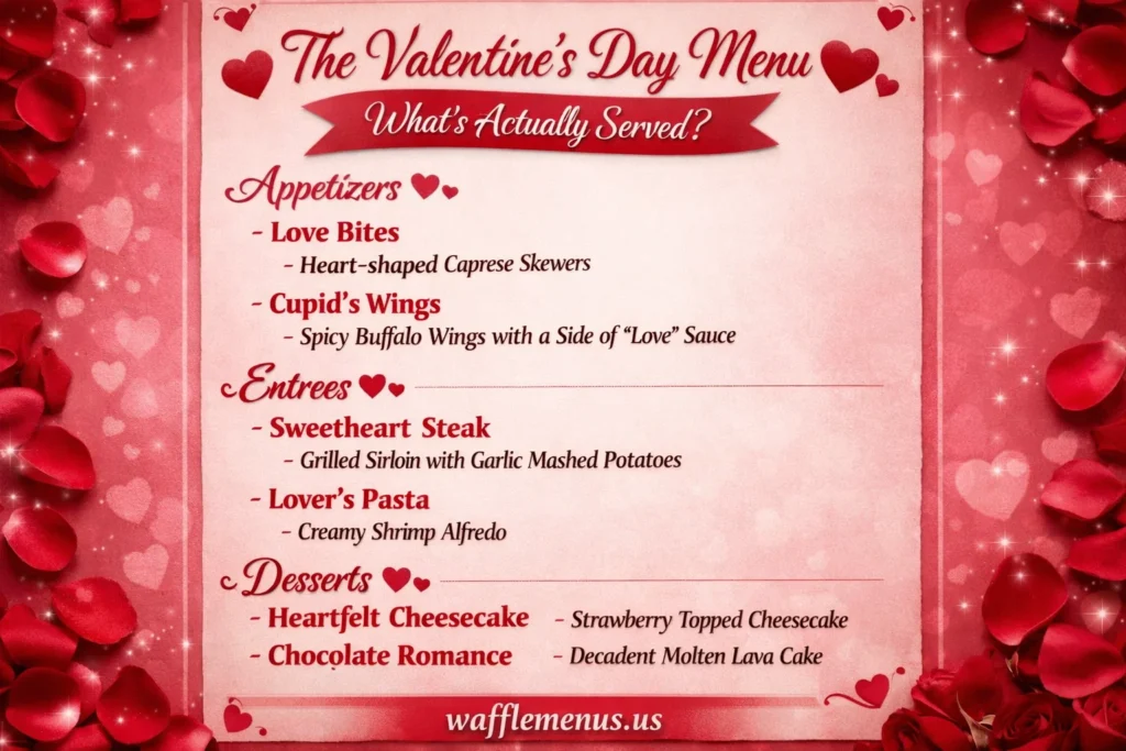 Waffle House Valentine's Day Menu