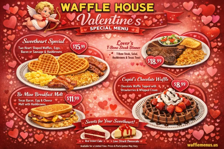 Waffle House Valentine's Day Menu