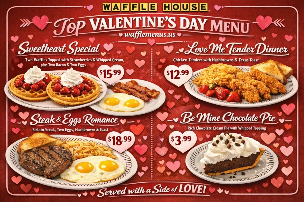 Waffle House Valentine's Day Menu