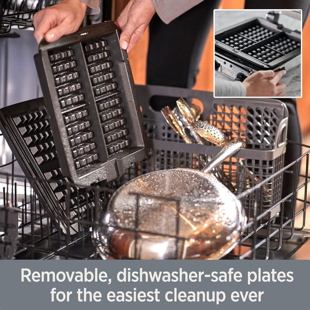 All-Clad Electric Stainless Steel Waffle Maker 4 slice