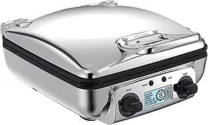 All-Clad Electric Stainless Steel Waffle Maker 4 slice