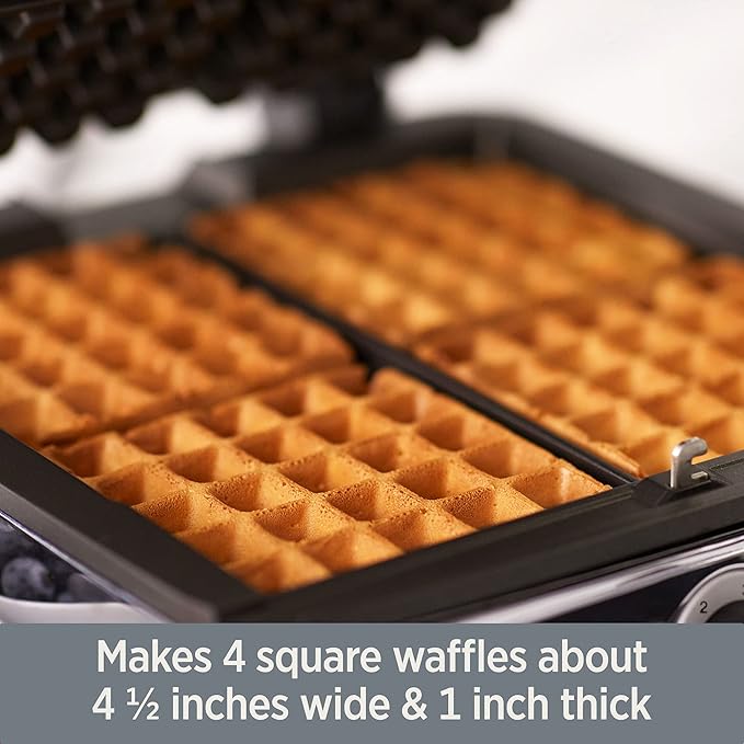 All-Clad Electric Stainless Steel Waffle Maker 4 slice