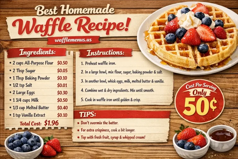 Best Homemade Waffle Recipe with Prices
