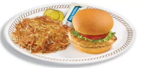 CHICKEN SANDWICH DELUXE with HASHBROWNS

$9.30 | 680 Calories

