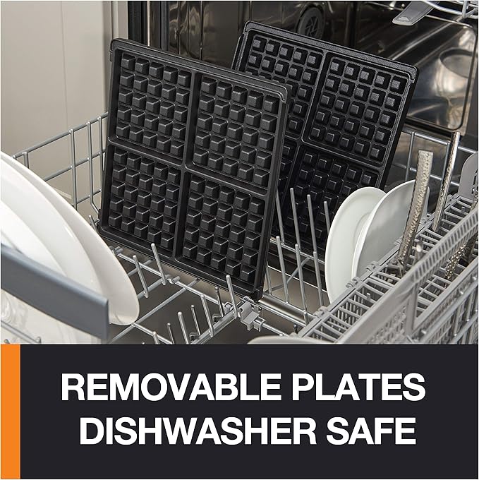 Great Belgian Waffle Make KRUPS 4-Slice Belgian Waffle Maker Menu