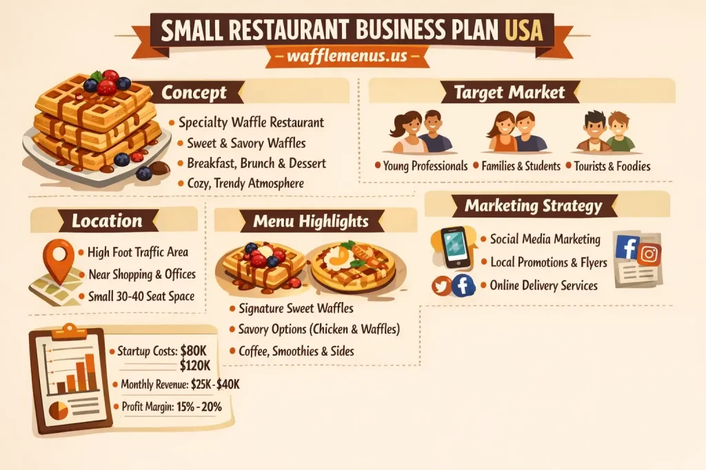 Top Waffle House Small Restaurant Business Plan USA