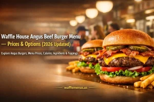 Waffle House Angus Beef Burger Menu Price, Calories and More