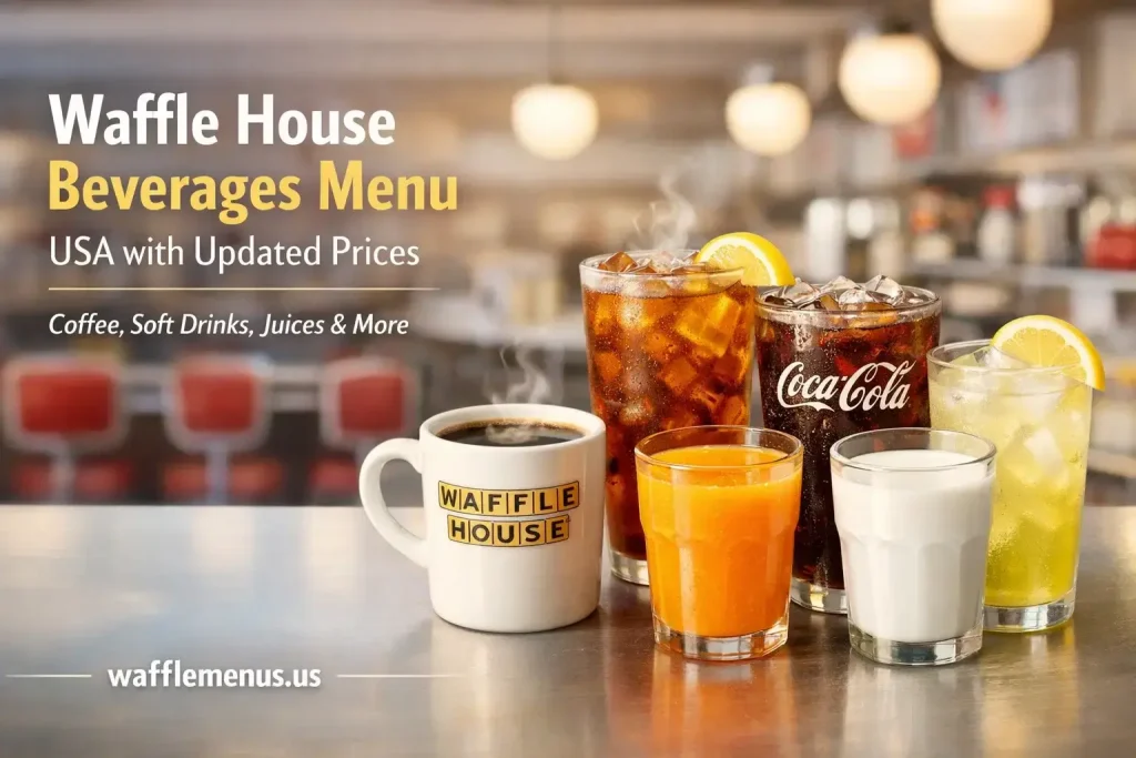Waffle House Beverages Menu Drinks Prices and Calories USA