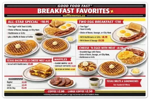 Waffle House Breakfast Menu With Current Prices