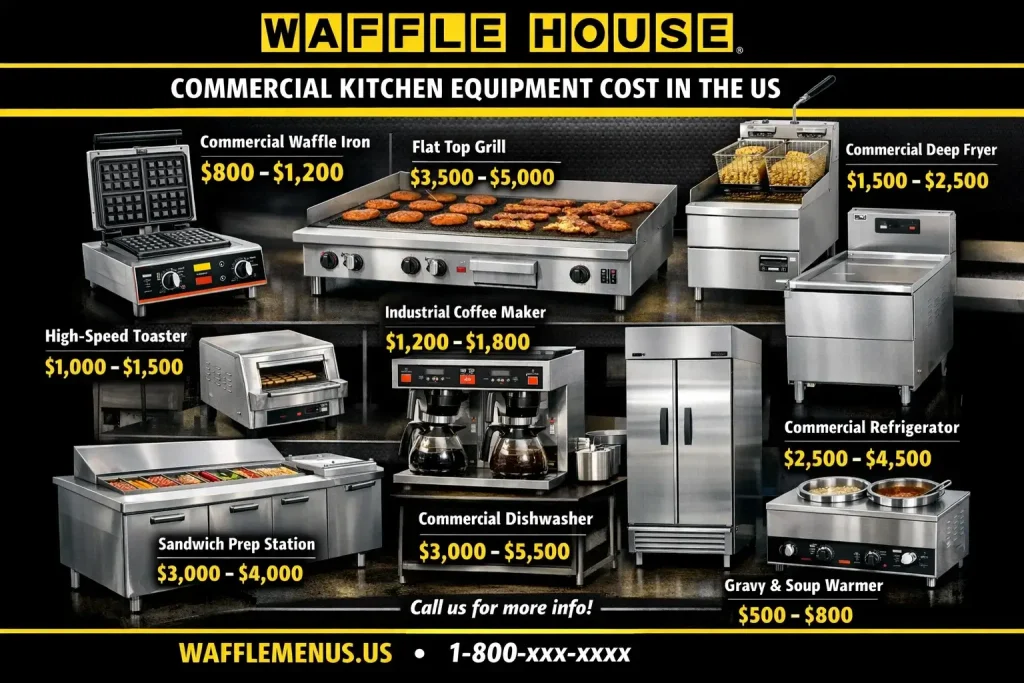 Waffle House Commercial Kitchen Equipment Cost USA