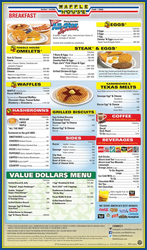 Waffle House Current PDF Menu 