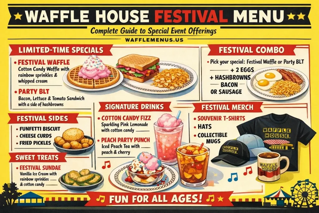 Waffle House Festival Menu USA