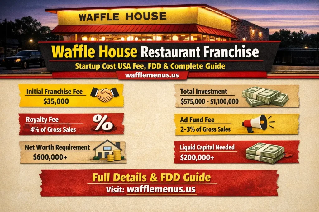 Waffle House Franchise Cost in USA