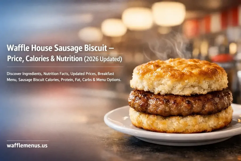 Waffle House Sausage Biscuit Menu Prices and Calories