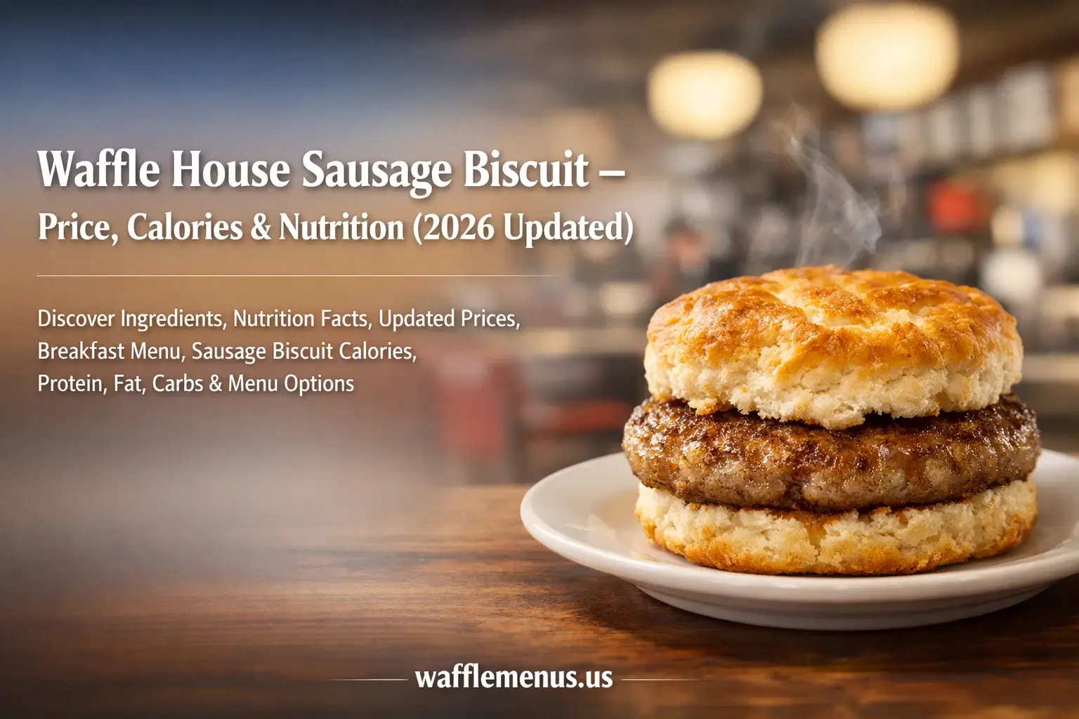 Waffle House Sausage Biscuit Menu Prices and Calories
