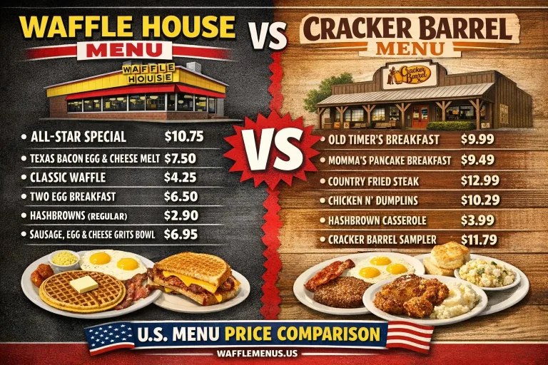 Waffle House vs Cracker Barrel Price Which Is Cheaper usa? (Fresh Comparison)