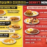 Waffle House vs Denny’s Menu with prices