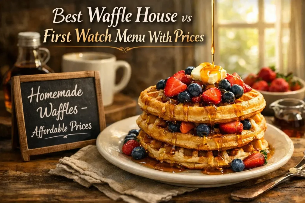 Waffle House vs First Watch Menu With Prices