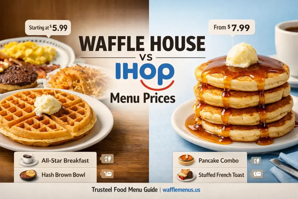 Waffle House vs IHOP Menu Prices