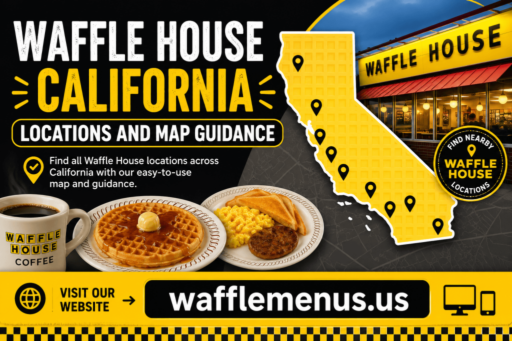 Waffle House California Locations and Map Guidance