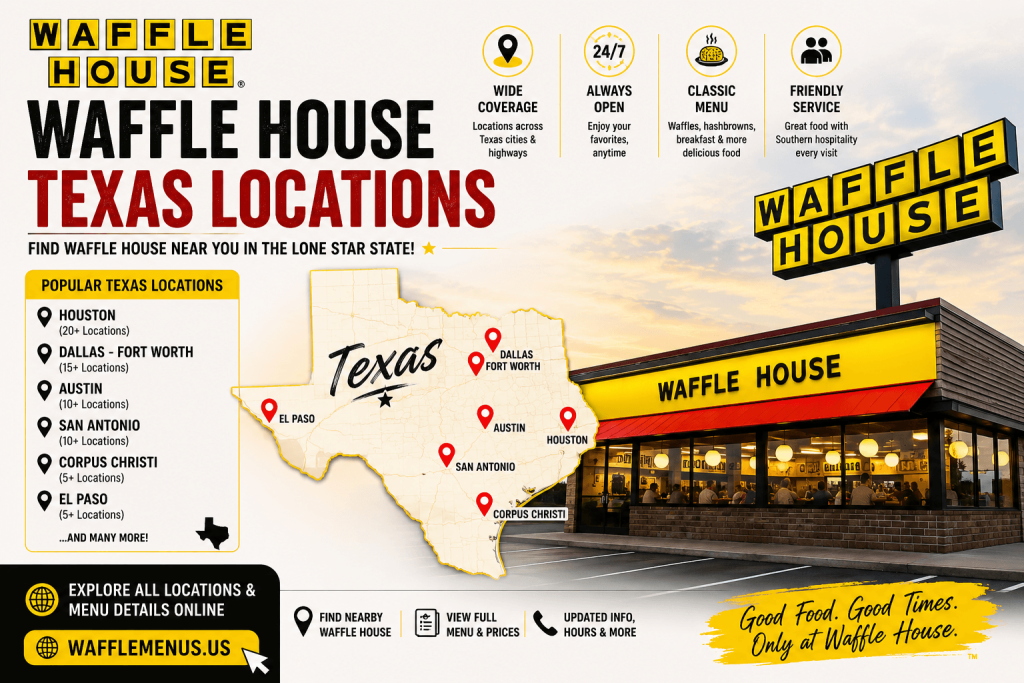 Waffle House California Locations and Map Guidance